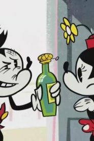 ميكي ماوس في صدمة الزجاجة